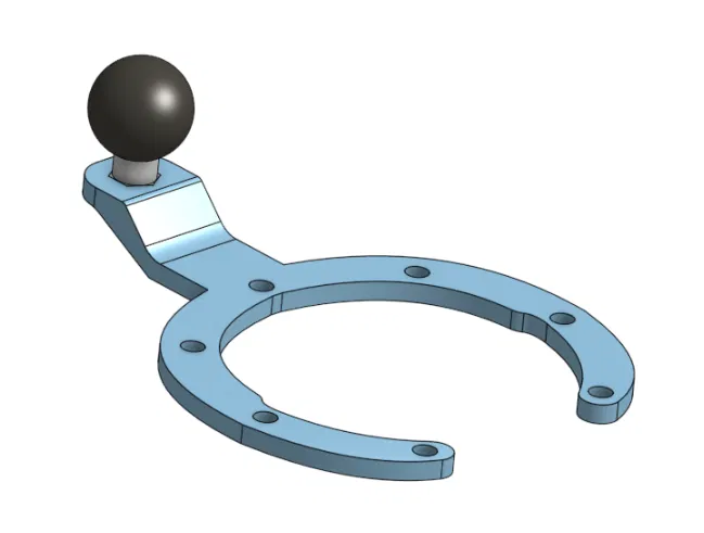 Chén xăng Honda CBR gắn ngàm RAM - Image 2