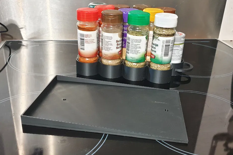 Kệ đựng gia vị cho chai 43mm có thanh trượt/hướng dẫn - Image 1