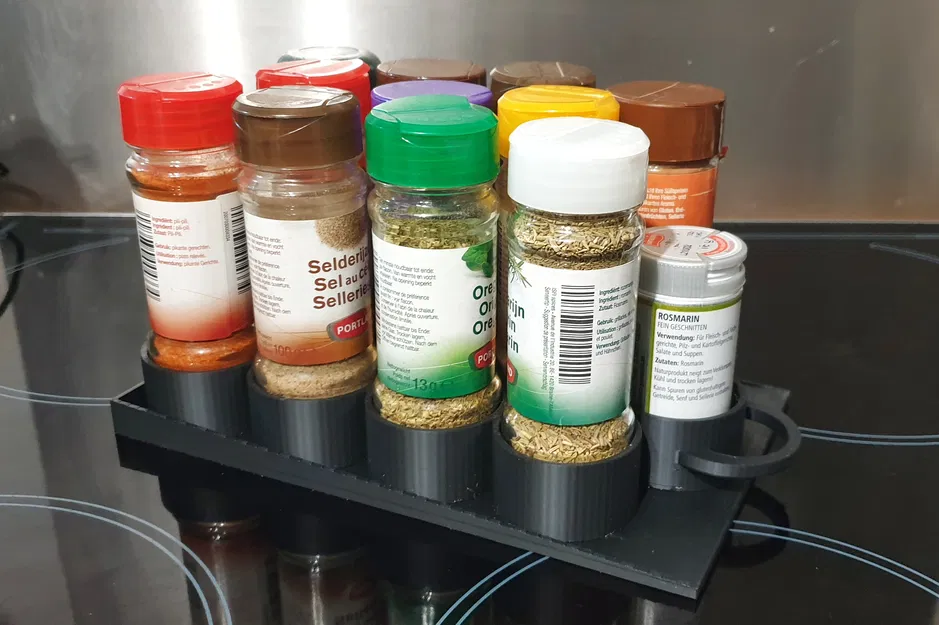 Kệ đựng gia vị cho chai 43mm có thanh trượt/hướng dẫn - Image 2