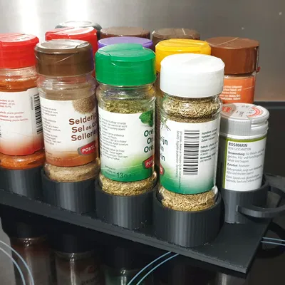 Kệ đựng gia vị cho chai 43mm có thanh trượt/hướng dẫn