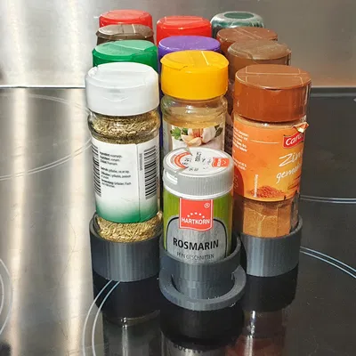 Kệ đựng gia vị cho chai 43mm có thanh trượt/hướng dẫn