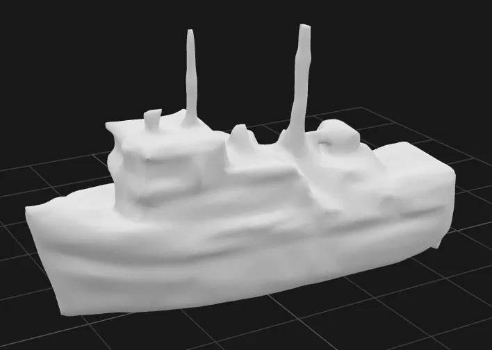 Mô hình 3D Trang trí Bể Cá - Xác Tàu Đánh Cá - Image 2