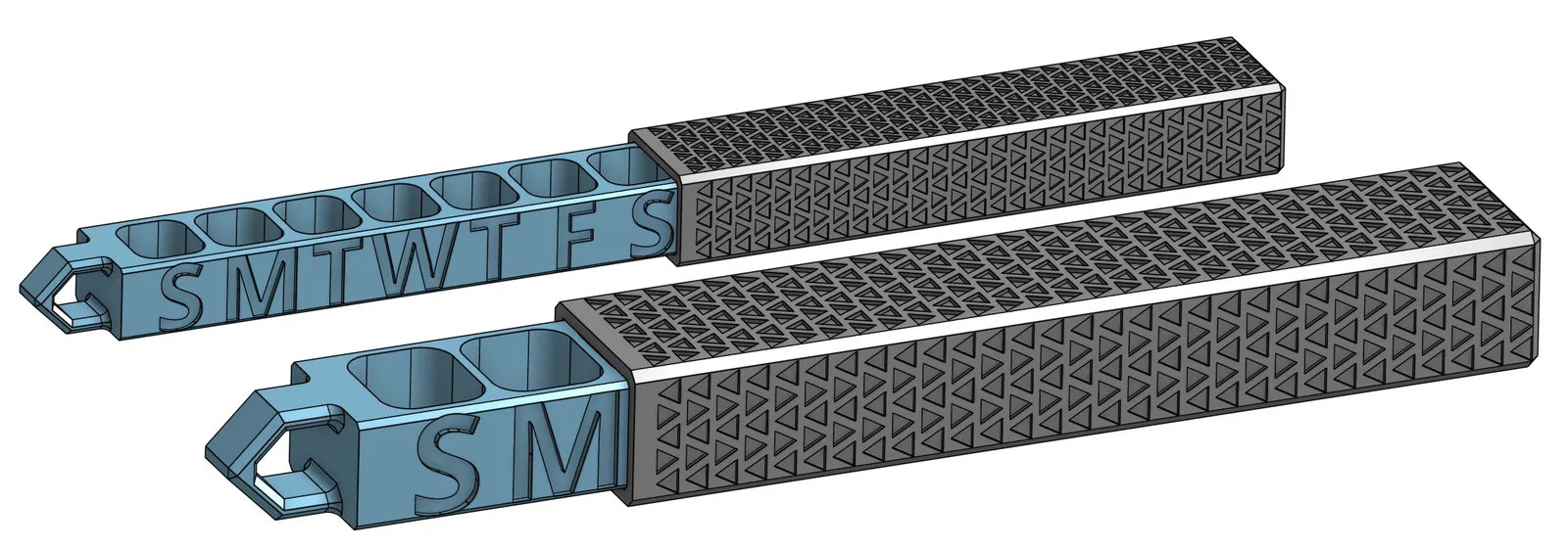 Hộp đựng thuốc hàng tuần dạng trượt (nhỏ gọn có khóa snap) - Image 3