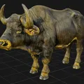 Mô hình 3D Trâu Phi - Thumbnail 1