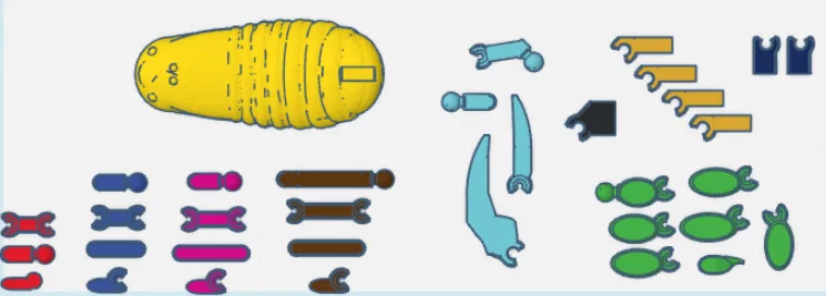 Bọ Cạp 45 Khớp Nối Hoạt Hình Hoàn Chỉnh - Image 2