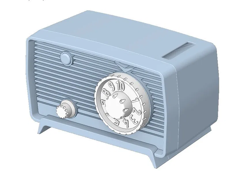 Hộp đựng và Bộ đếm Lưỡi dao (Radio AM RCA Victor 1956) - Image 4