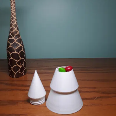 Cây Thông Noel Xoay Mở Để Đựng Đồ