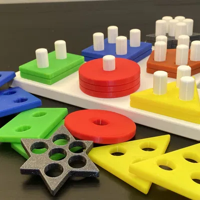 Đồ Chơi Vận Động Tinh Cho Bé: Bộ Hình Nâng Cao