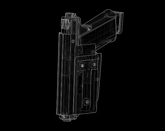 Bao da cho Glock 19 kèm đèn pin - Image 3