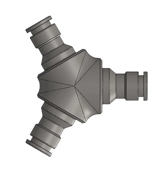 Khớp nối ba cho dây tưới vườn - Kiểu Gardena - Image 1