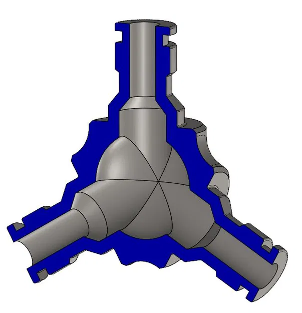 Khớp nối ba cho dây tưới vườn - Kiểu Gardena - Image 2