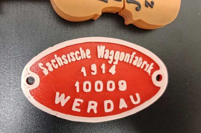 Bảng Hiệu Đường Sắt Hẹp Mô Hình (Jindřichův Hradec - Nová Bystřice - WERDAU) - Image 1