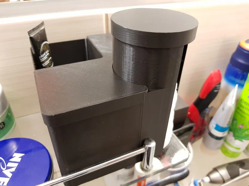 Hộp 4 ngăn rộng rãi đựng tăm bông, bông tẩy trang, có nắp đậy - Image 4