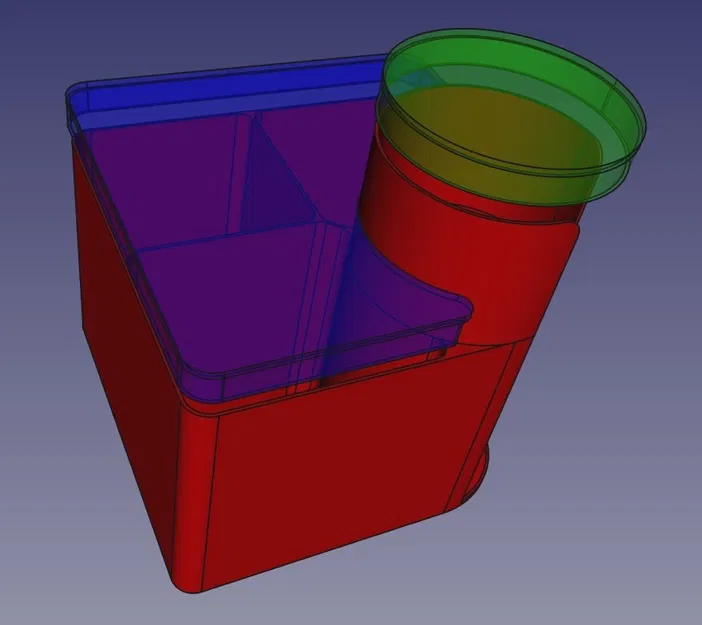 Hộp 4 ngăn rộng rãi đựng tăm bông, bông tẩy trang, có nắp đậy - Image 5