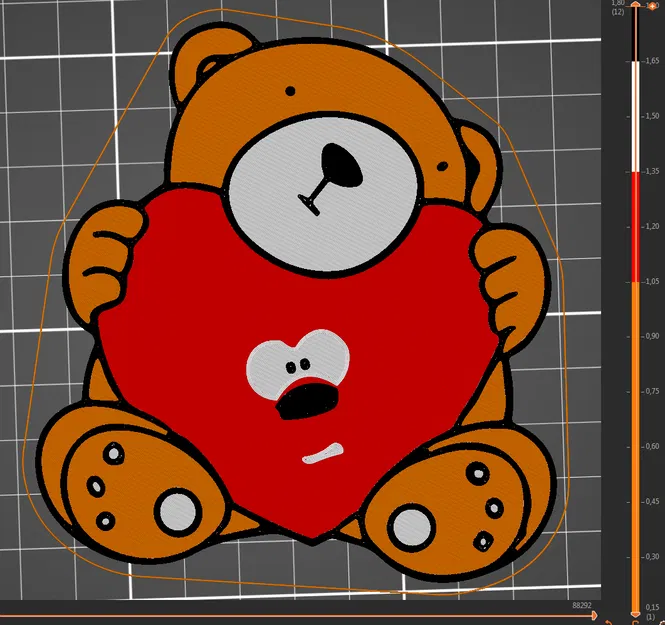 Móc Khóa Gấu Bông Valentine - Image 1