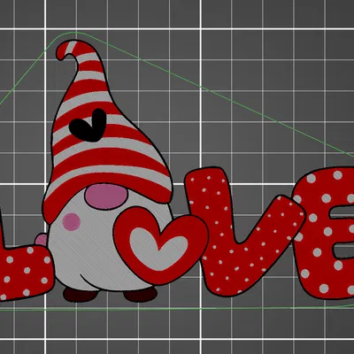 Ông Già Noel Valentine - Quà Tặng Tình Yêu Trang Trí