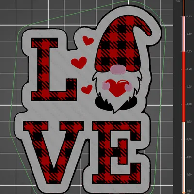 Ông Già Noel Valentine - Quà Tặng Tình Yêu Trang Trí