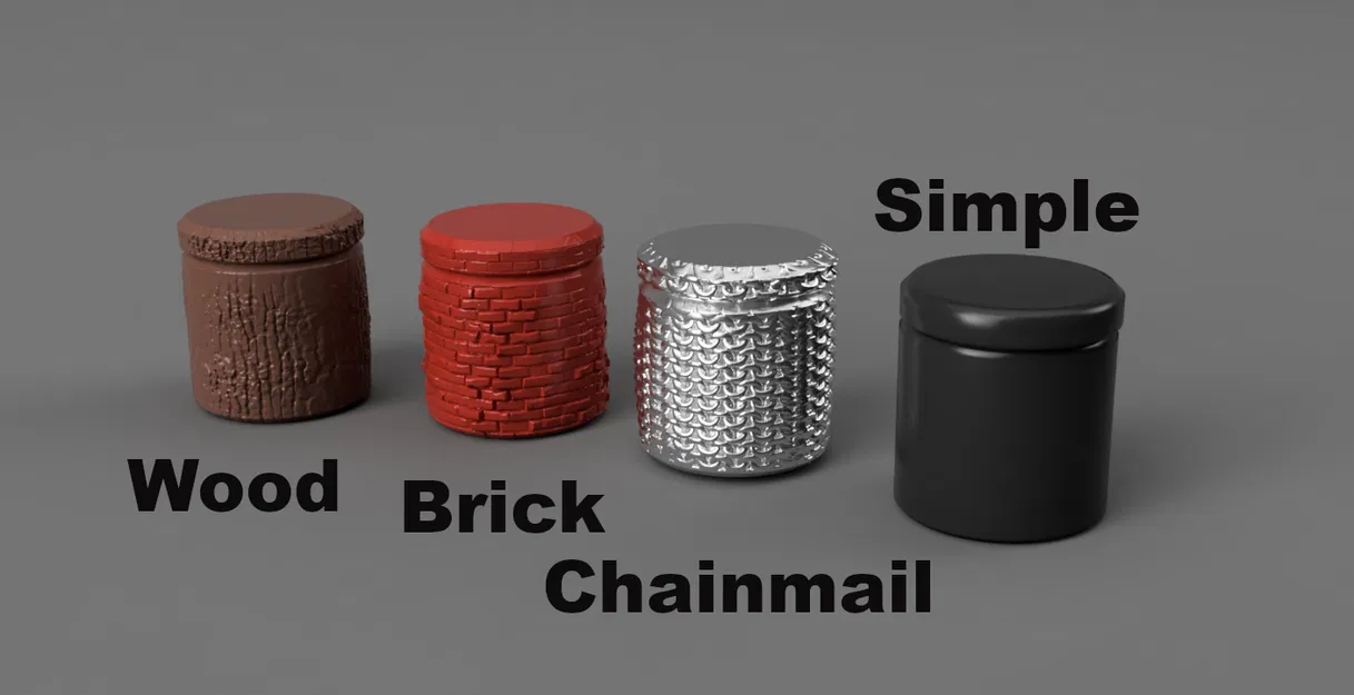 Hộp đựng có nắp ren và họa tiết độc đáo - Image 1