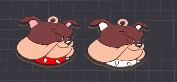 Móc khóa/Dây chuyền nhân vật Spike (Tom & Jerry) - Image 1