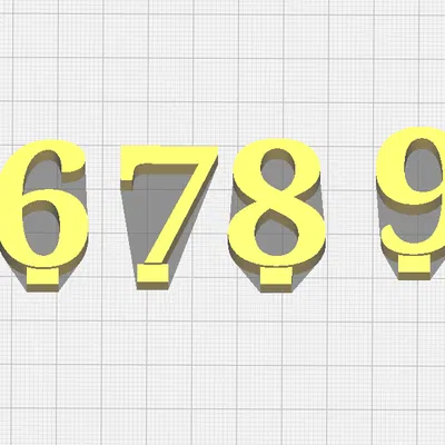 Trọn Bộ Số 6-9 Cho Máy In 3D