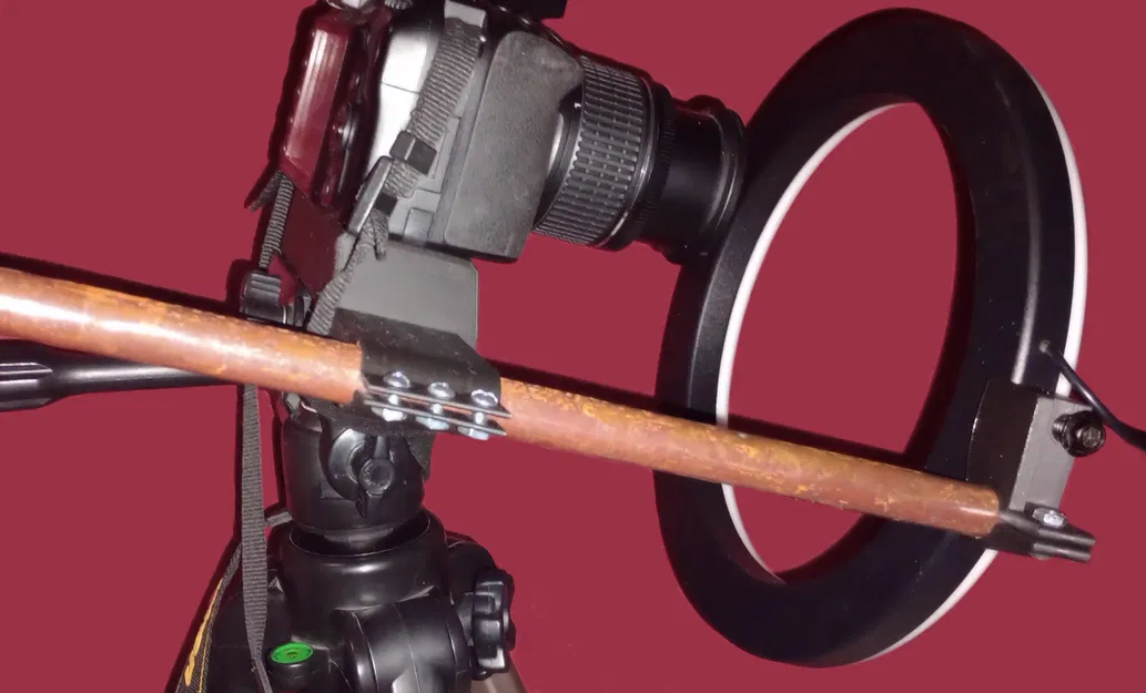 Giá đỡ đèn Ring Light 10 inch kiêm Tripod cho Chân máy Velbon S-6000 - Image 1