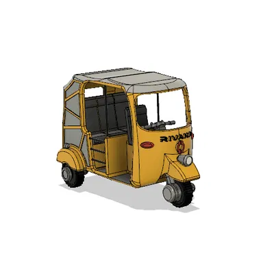 Xe Lam Vàng Có Bộ Phận Chuyển Động