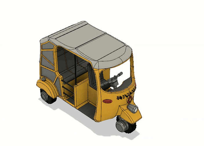 Xe Lam Vàng Có Bộ Phận Chuyển Động - Image 2