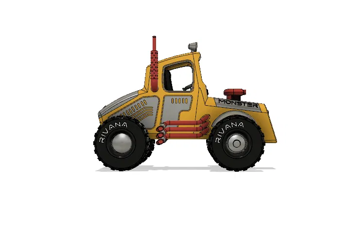 Xe Monster Truck Vàng Có Chuyển Động - Image 5