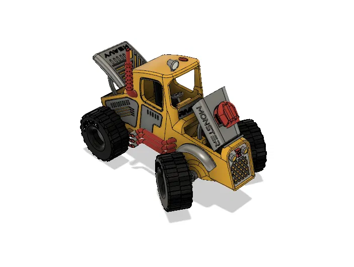 Xe Monster Truck Vàng Có Chuyển Động - Image 7