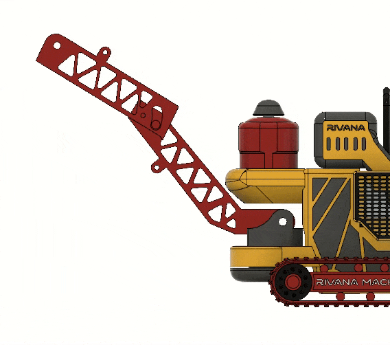 Máy Thu Hoạch Mía Vàng Có Chuyển Động