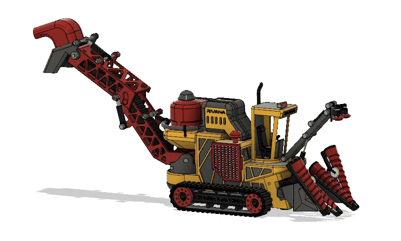 Máy Thu Hoạch Mía Vàng Có Chuyển Động - Image 4