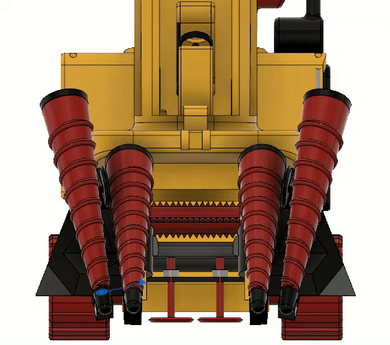 Máy Thu Hoạch Mía Vàng Có Chuyển Động - Thumbnail 9