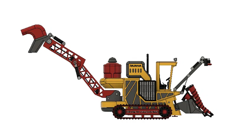 Máy Thu Hoạch Mía Vàng Có Chuyển Động - Image 12