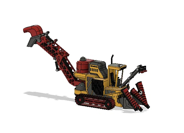 Máy Thu Hoạch Mía Vàng Có Chuyển Động - Image 14