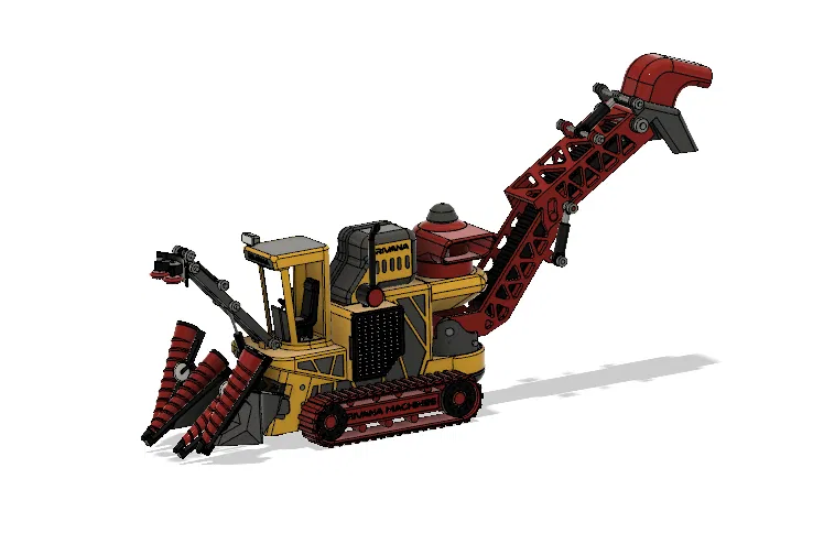 Máy Thu Hoạch Mía Vàng Có Chuyển Động - Image 15