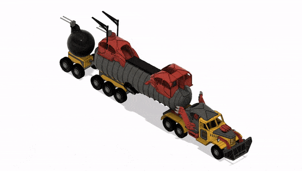 Yellow Zil War Rig - Phần 1 Cabin/Prime Mover/Xe kéo - Image 2