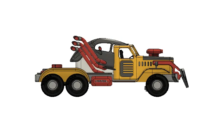 Yellow Zil War Rig - Phần 1 Cabin/Prime Mover/Xe kéo - Image 3