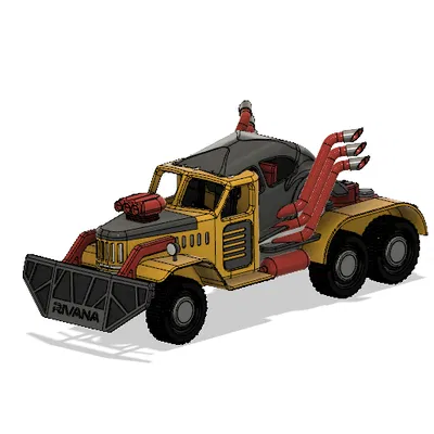 Yellow Zil War Rig - Phần 1 Cabin/Prime Mover/Xe kéo