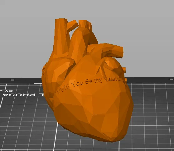 Trái Tim Valentine Low Poly - Image 1