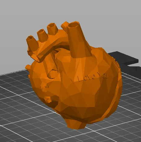 Trái Tim Valentine Low Poly - Image 2