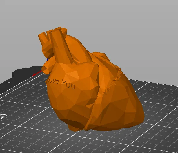 Trái Tim Valentine Low Poly - Image 3