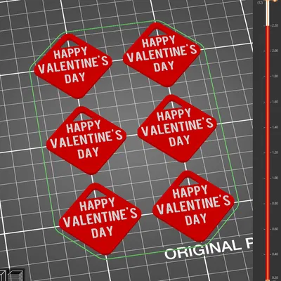 Thẻ Chúc mừng Ngày Valentine ♡♡ Bản 1 Màu + Bản MMU