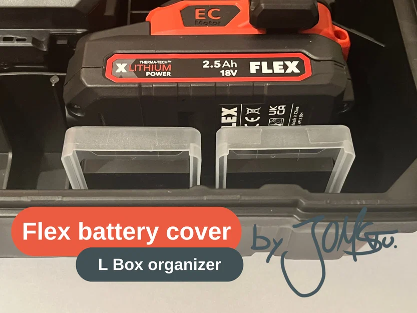 Hộp Đựng Nắp Pin Dụng Cụ FLEX - Image 1