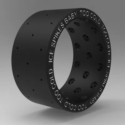 Tự Chế Bánh Xe Gai Băng Cho Xe RC Trục 12mm