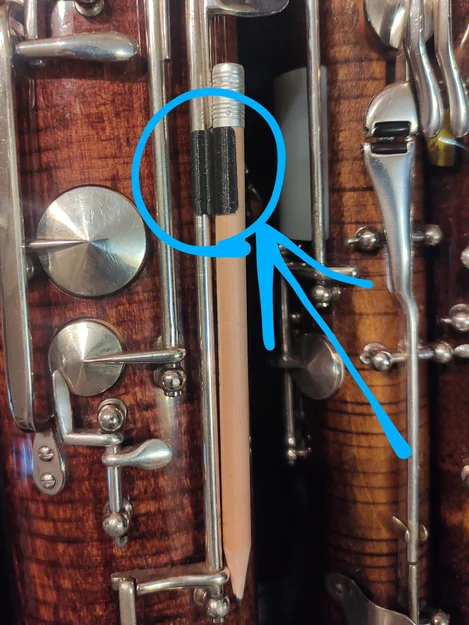 Phụ kiện kẹp bút chì cho Đàn Bassoon - Image 1