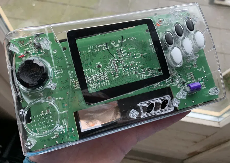 Vỏ Thay Thế SEGA Nomad + Nút Bấm - Image 3