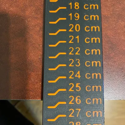 Thước đo chiều cao bản in remix cho dòng máy Prusa XL nhiều màu