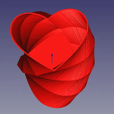 Chậu Hoa Trái Tim Xoắn Độc Đáo