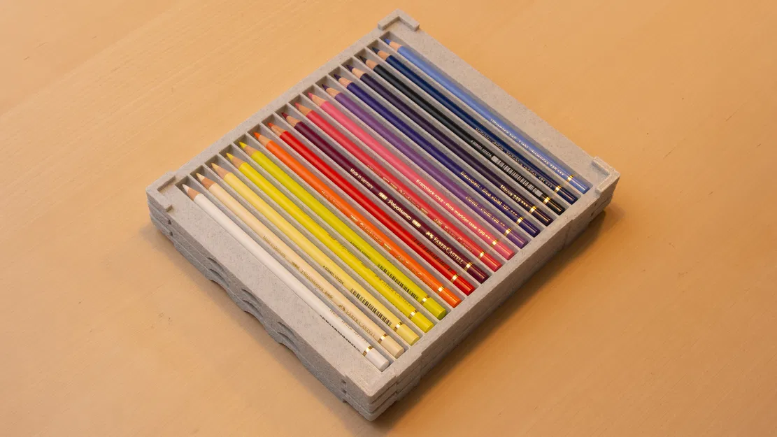 Khay Đựng Bút Sáp Xếp Chồng - Image 1