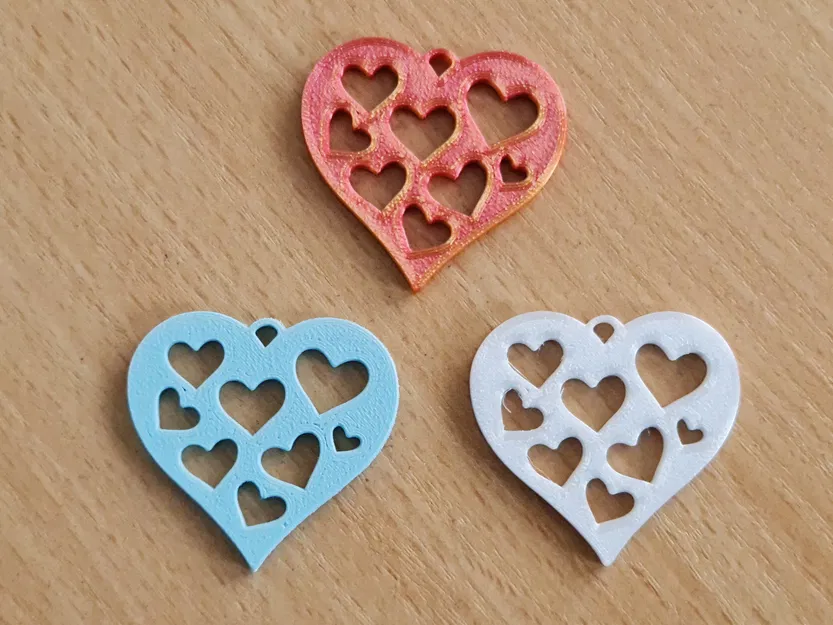 Trái Tim và Những Trái Tim Nhỏ (Mặt Dây Chuyền & Móc Khóa) - Image 3